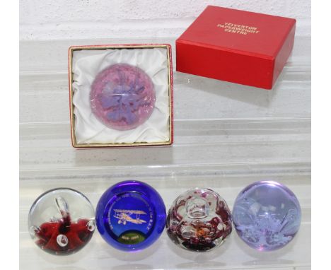 BOXED Caithness Crystal Blue Glass Dolphin Paperweight - View #4