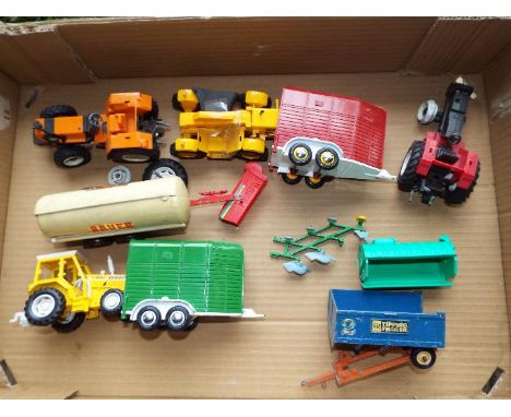 Britains - a small collection of unboxed large scale model farm vehicles