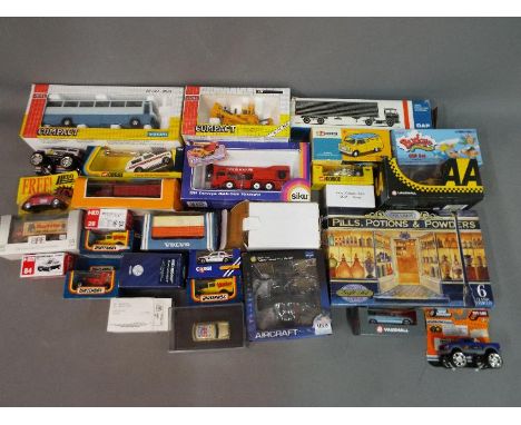 Corgi, Siku, Joal, Matchbox and others A mixed collection of over 25 boxed diecast model vehicles in various scales. Lot incl