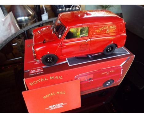 Sun Star - a 1:12 scale diecast model 1960 Morris Minivan issued in a limited edition, appears m or nm in box, (previous owne