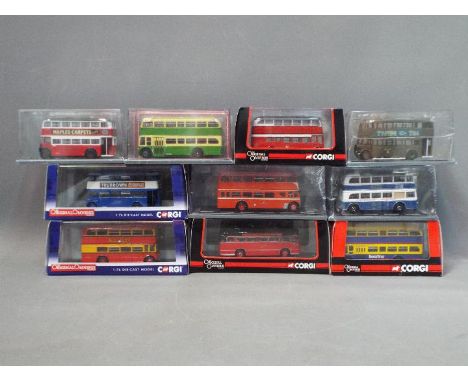 Corgi Original Omnibus Company - 10 all Limited Edition boxed 1:76 scale diecast model buses by Corgi Original Omnibus. Lot i