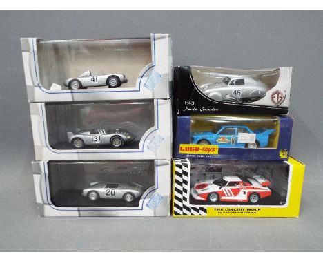 Jooly Models; Kyosho; Luso Toys - A mixed group of boxed 1:43 scale diecast racing / sports cars. lot includes Jolly Models #