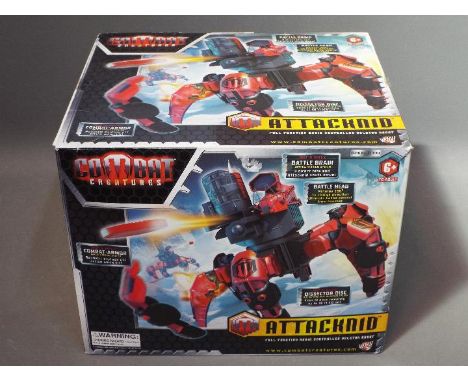 Combat Creatures - a boxed Radio Controlled 'Attacknid' Robot by Combat Creatures. Item appears to be in Mint condition in a 