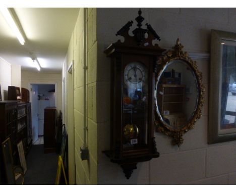 Victorian Mahogany Cased Viennese Regulator Wall Clock