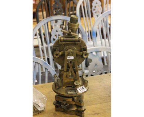 Brass theodolite by E R Watts & Sons