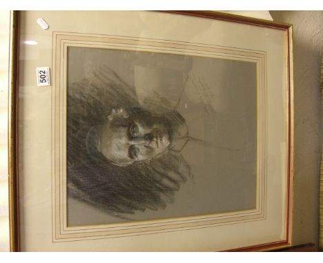 Frank Owen Salisbury (1874-1962) Charcoal Portrait of a Gentleman Sir John Simon, inscribed, signed and dated
