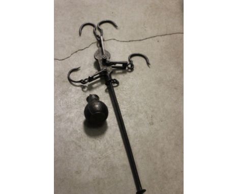 Cast iron set of meat scales