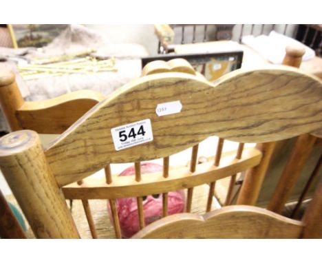 Set of Six French Shaped Ladder Back Dining Chairs with String Seats
