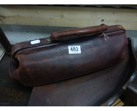 Vintage Leather Gladstone Bag