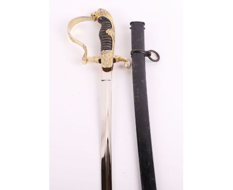 WW2 German Army Officers Sword by Clemen &amp; Jung, fine example of an aluminium hilted lion head army officers sword with m