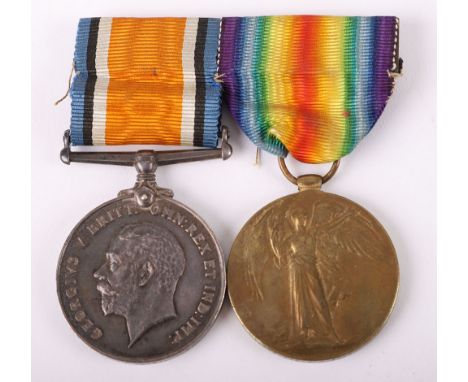 WW1 British Medal Pair Royal Fusiliers, British War and Victory medals awarded to “GS-68553 PTE A J ASKEW R FUS”. Medals moun