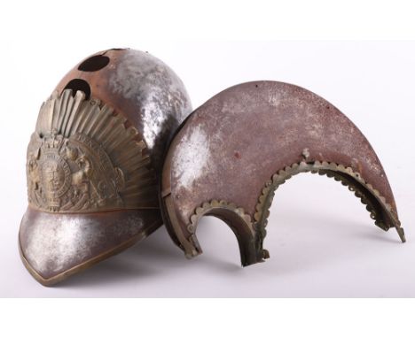 Rare 1822 Pattern Life Guards Helmet, being an untouched as found example which is in need of some restoration. The shell rem