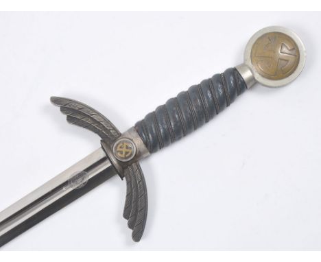 WW2 German Luftwaffe Officers Sword by Paul Weyersberg &amp; Co Solingen, good untouched example of a Luftwaffe officers swor