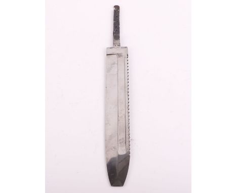 WW2 German Red Cross Mans Hewer / Dagger Blade, good example of blade only from a Red Cross mans dagger with sawback blade. T
