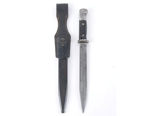 Historically Interesting German K98 Combat Bayonet Documenting the WW2 Service of Henry P Leath 18th Field Artillery Group, t