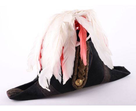 British Generals Full Dress Ceremonial Cocked Hat, fine example of a General officers full dress cocked hat with bullion twis