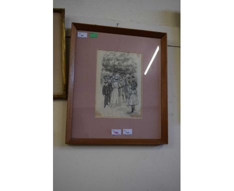 Susan Einzig (British, 20th century) sketch for 'The Treasure Seekers' by E.S. Nesbitt, first pub. 1899, signed, 11x7.5ins, f