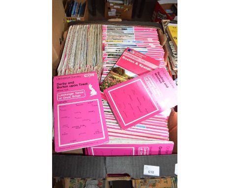 LARGE BOX OF ORDNANCE SURVEY MAPS