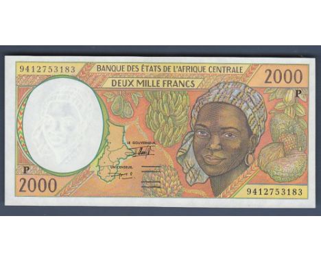 Central African State (Chad) - 1994 2000 Francs  Ref P3b.
