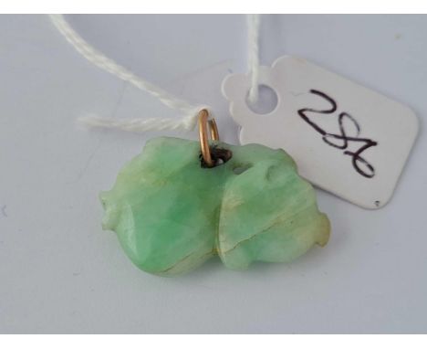 A carved jade pendant