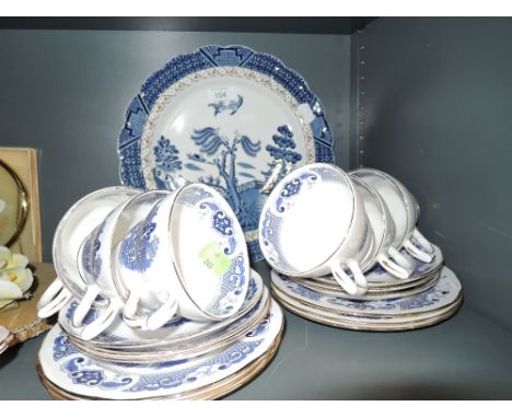 A part tea service by Duchess in the Willow pattern 20 pieces approx