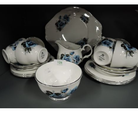 A part tea service by st Louis fine bone china 20 pieces approx