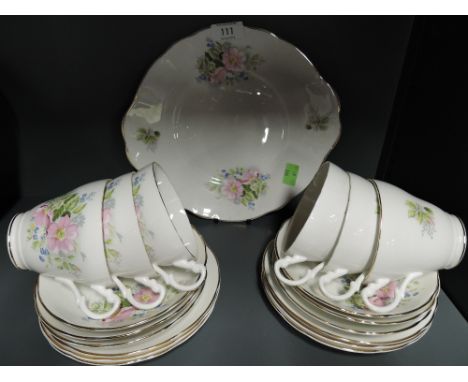 A vintage part tea service by Argyle china 20 pieces approx
