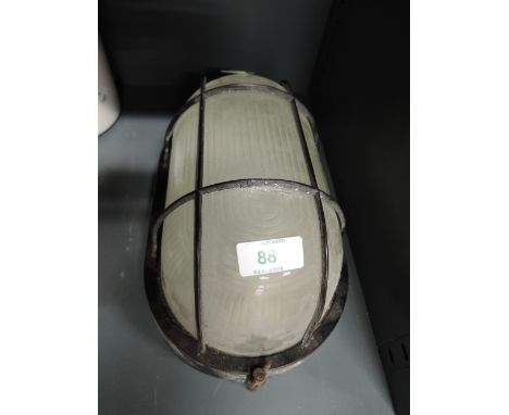 An outside bulkhead light