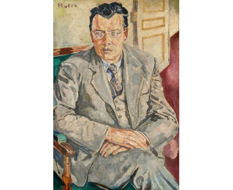 Mela Muter (Maria Melania Mutermilch), Männliches PortraitÖl über Kreidevorzeichnung auf Leinwand. 100 x 66,5 cm. Auf Keilrah