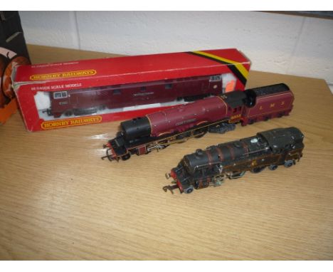 AN UNBOXED HORNBY DUBLO TANK LOCOMOTIVE, No.80054, B.R. black livery (EDL18), three rail version, with an unboxed Hornby Rail