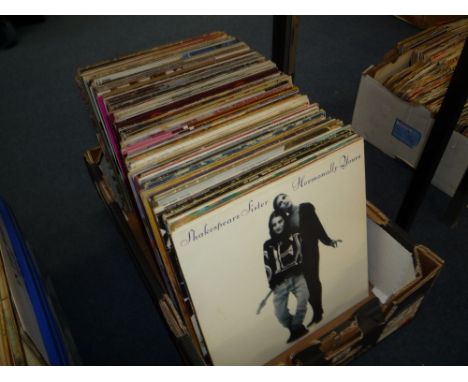 A BOX OF OVER 100 L.P'S, including The Rolling Stones, Pink Floyd, Elvis Presley, Can etc 