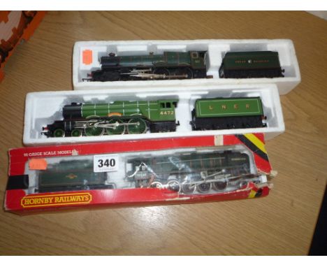 THREE BOXED AND PART BOXED HORNBY RAILWAYS OO GAUGE LOCOMOTIVES, 'King Edward I' No.6024, G.W.R. green livery (R.78), 'Flying