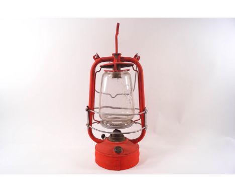 An original GPO oil lamp, re-painted, 44cm high