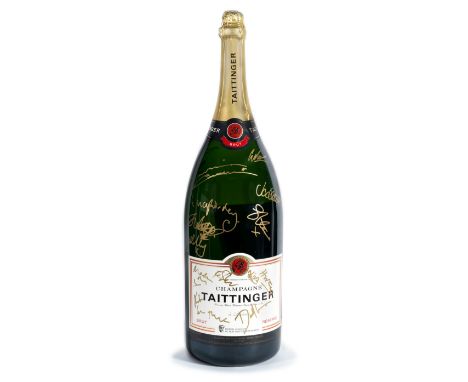 BAFTA: A Methuselah of Champagne Taittinger signed by guests at the 2019 Virgin Media British Academy Television Awards,12 Ma
