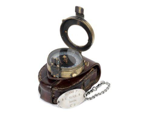 1917: A compass and identity bracelet as worn by Dean-Charles Chapman for his role as 'Lance Corporal Blake',Neal Street Prod