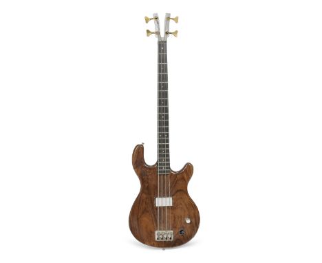 Status Quo: Alan Lancaster's Kramer 350B Bass guitar,circa 1976,serial no. 40395 stamped on neckplate, twin cutaway, contoure