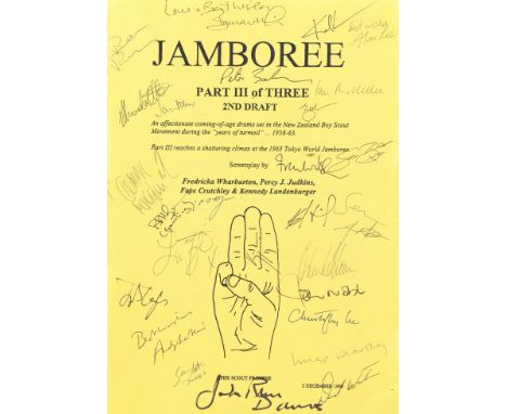 The Lord Of The Rings: Three original screenplay scripts for 'Jamboree' (Lord Of The Rings) signed by members of the cast,New