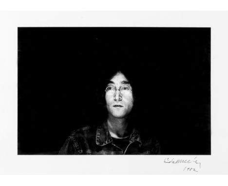 Linda McCartney (American, 1942-1998): John Lennon, London,1969, printed later,unnumbered, black and white silver gelatin arc