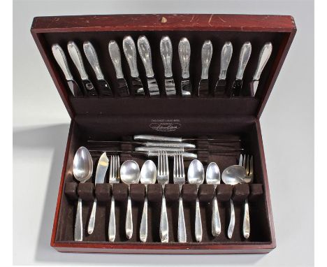 Alvin Sterling eight setting canteen of cutlery, marked Alvin Sterling Pat, Southern Charm, consisting of eight dinner forks,