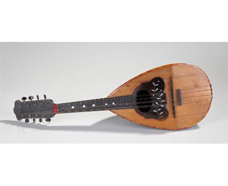 Neopolitan bowl back mandolin, made by Lazzaro