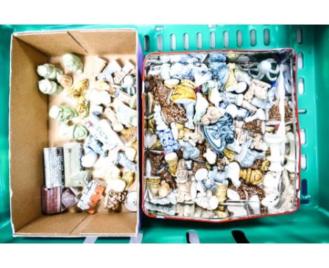 A large Collection of Wade Whimsies , Commemorative train &amp; Disney items noted 