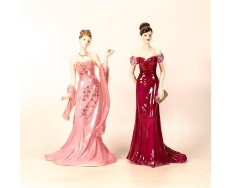 Coalport for Compton Woodhouse figure Mystique &amp; First Night, both Limited Edition (2) 