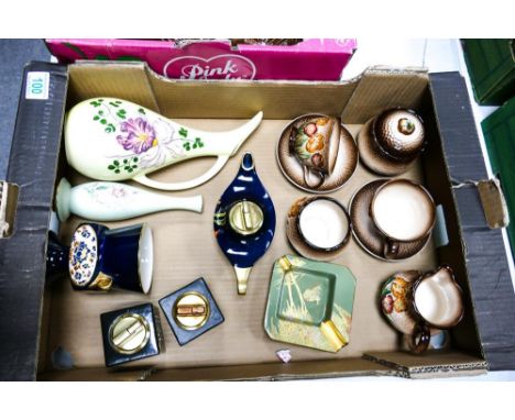 A collection fo Carltonware items to include Tea for 2 Set, Mikado lighter, Stork pattern ashtray etc 