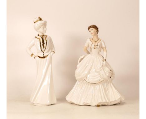 Royal Worcester Golden Moments figure From All of Us together with Spode Amanda(2) 