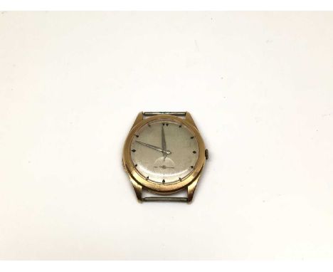 18ct gold cased Nicolet watch with silvered dial, arrow markers and subsidiary seconds, in an 18ct gold case measuring 35mm d