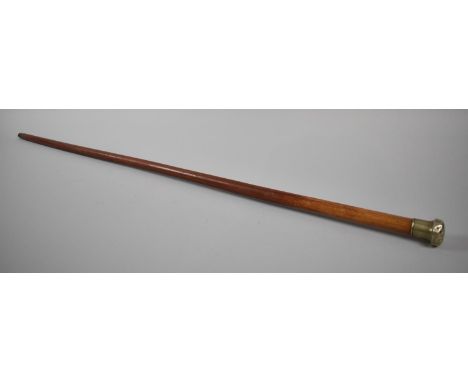 A Silver Mounted Malacca Walking Stick, 91cms Long 