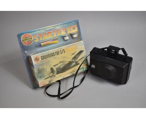 A Vintage Airfix Starter Set Together with a Vintage Polaroid EE100 Camera 