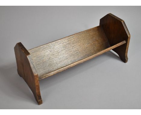 An Edwardian Oak Book Trough, 40cms Wide 