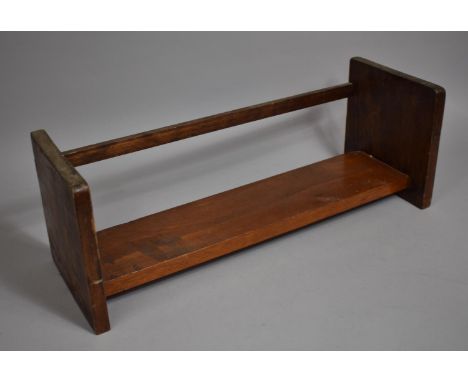 An Edwardian Oak Book Trough, 62cms Wide 