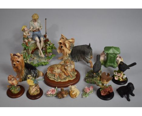 A Collection of Various Animal and Figural Resin and Ceramic Ornaments 